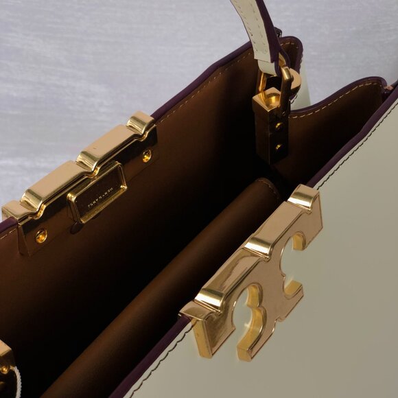 Tory Burch Eleanor Spazzolato Satchel Bag - Picture 5 of 8